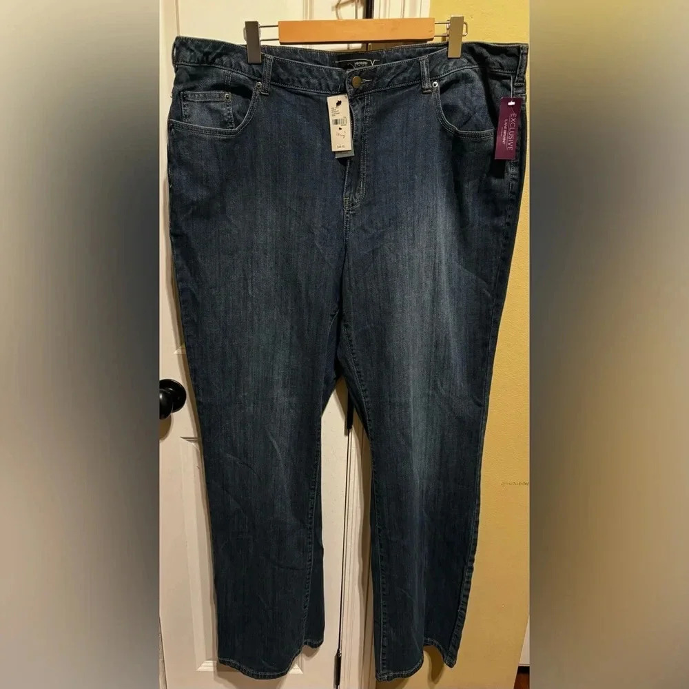 Lane Bryant Venezia Wide Leg Denim Blue Jeans Women’s Plus Size 22L